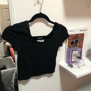 Black crop top